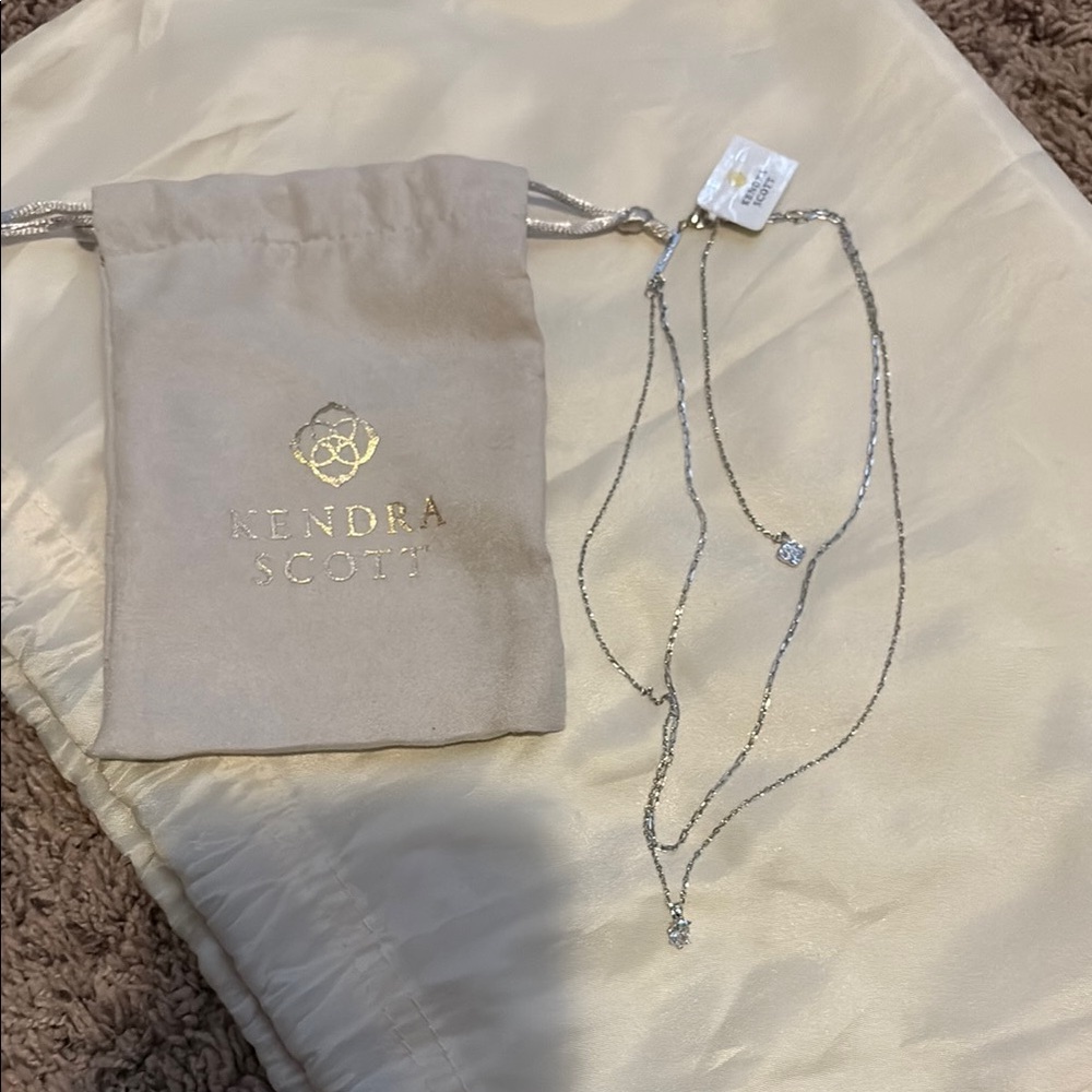Kendra Scott Silver Minimalist Necklace